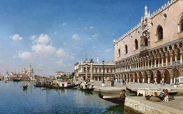 The Grand Canal, Venice, 1890 von Federico del Campo | Gemälde-Reproduktion