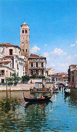 The Palazzo Labia, Venice, 1877 von Federico del Campo | Gemälde-Reproduktion