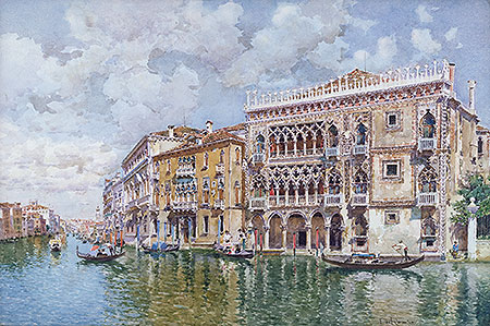 Ca' d'Oro, Venice, undated | Federico del Campo | Painting Reproduction