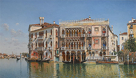 The Ca d'Oro, Venice, 1885 | Federico del Campo | Gemälde Reproduktion