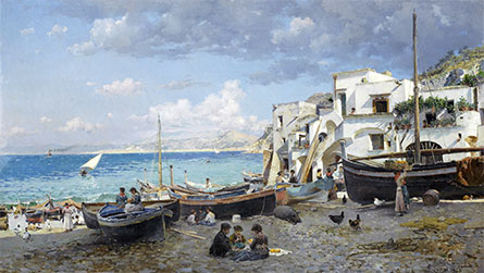 Capri, 1886 by Federico del Campo | Painting Reproduction
