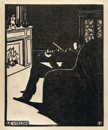 Die Violine, 1896 von Félix Vallotton | Gemälde-Reproduktion