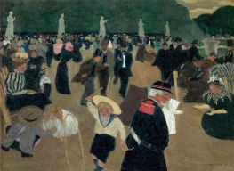 Luxemburger Garten, 1895 von Félix Vallotton | Gemälde-Reproduktion