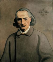 Dekoratives Porträt von Baudelaire, 1901 von Félix Vallotton | Gemälde-Reproduktion