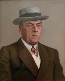 Porträt von Octave Mirbeau, 1908 von Félix Vallotton | Gemälde-Reproduktion