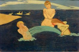 Petites baigneuses, 1895 von Félix Vallotton | Gemälde-Reproduktion