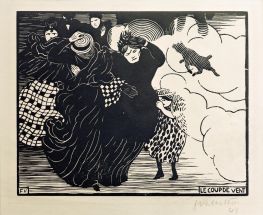 Der Windstoß, 1894 von Félix Vallotton | Gemälde-Reproduktion