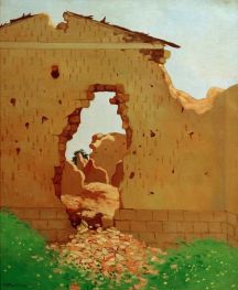 Ruines à Souain, 1917 von Félix Vallotton | Gemälde-Reproduktion