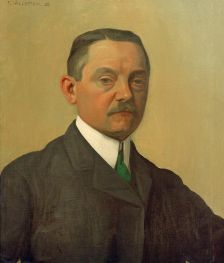 Mon portrait, 1908 von Félix Vallotton | Gemälde-Reproduktion