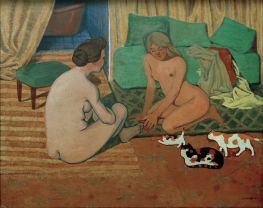 Women and cats, 1897 by Félix Vallotton | Painting Reproduction
