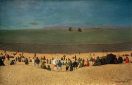 Der Strand bei Honfleur, 1919 von Félix Vallotton | Gemälde-Reproduktion