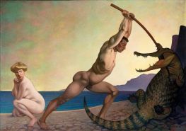 Perseus Slaying the Dragon, 1910 by Félix Vallotton | Painting Reproduction