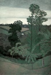 Landschaft, 1901 von Félix Vallotton | Gemälde-Reproduktion