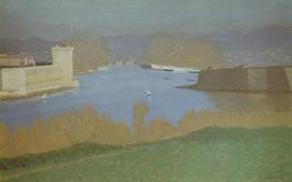Der Hafen von Marseille | Félix Vallotton | Gemälde Reproduktion