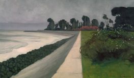 Das Meer bei Honfleur, 1915 von Félix Vallotton | Gemälde-Reproduktion