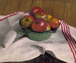 Stillleben mit Äpfeln, 1923 von Félix Vallotton | Gemälde-Reproduktion