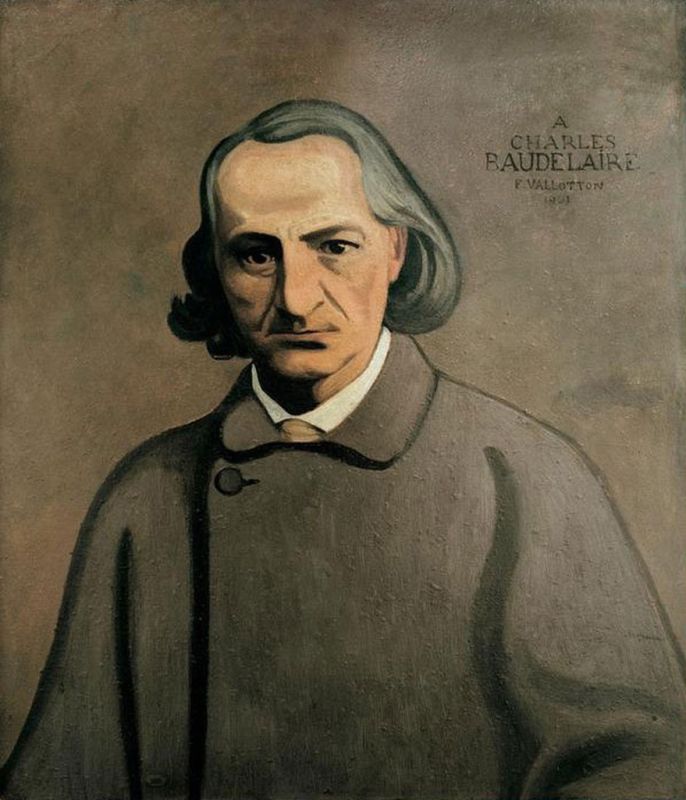 Dekoratives Porträt von Baudelaire, 1901 | Félix Vallotton
