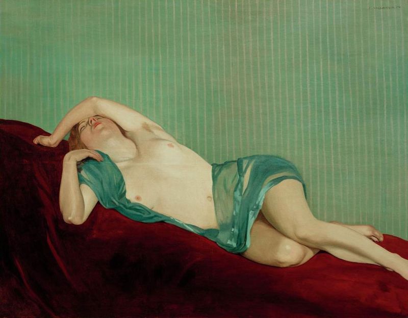 Félix Vallotton | Nude with Green Scarf, 1914 Nude with Green Scarf, 1914 | Félix Vallotton
