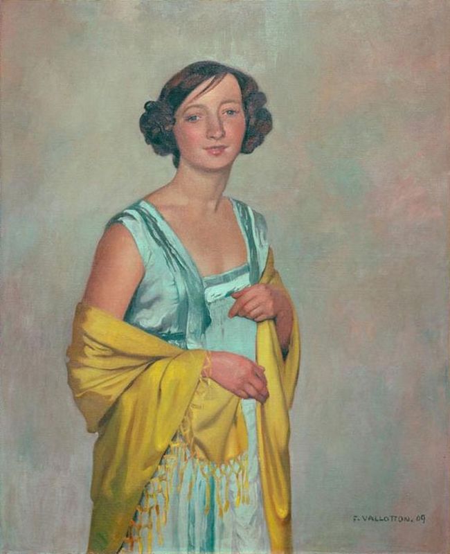 Damenbildnis mit gelbem Schal, 1909 | Félix Vallotton