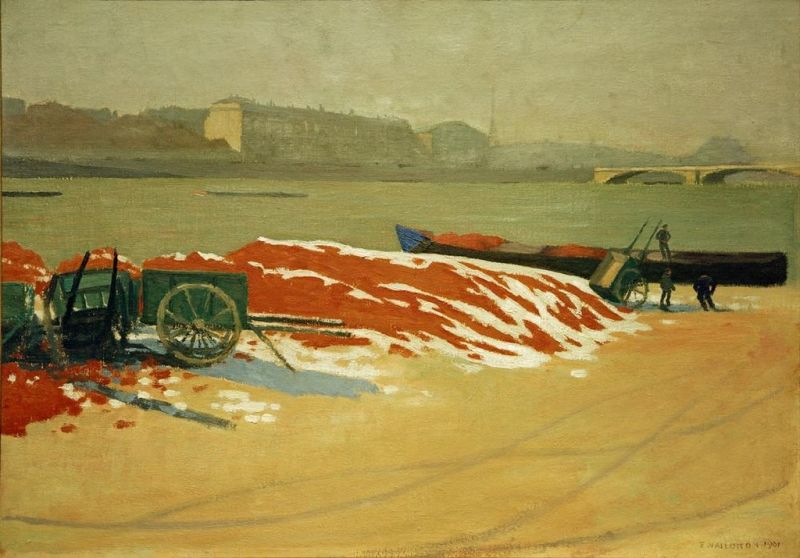 Quai de Seine au sable rouge, 1901 | Félix Vallotton