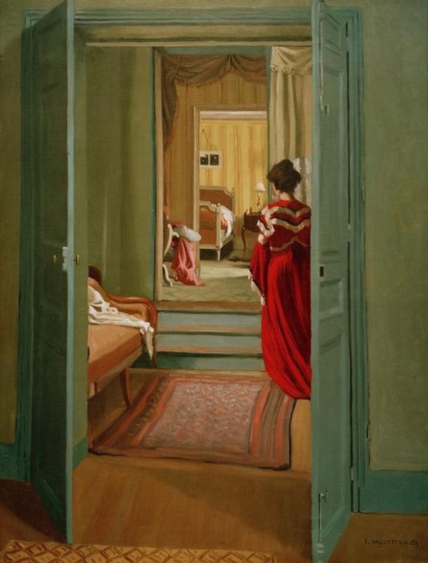 Interieur mit Frau in Rot von hinten, 1903 | Félix Vallotton