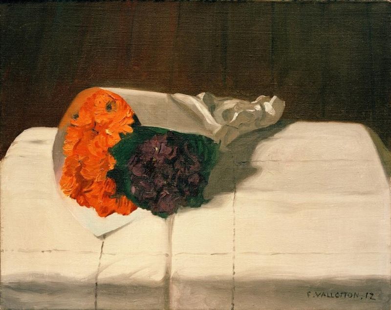 Bouquet de soucis et de violette, 1912 | Félix Vallotton