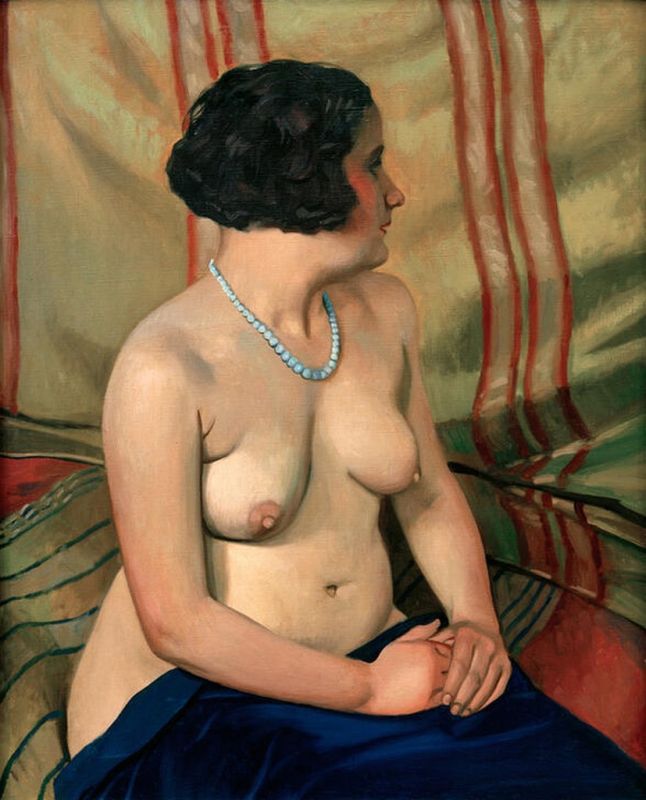 Frau mit blauer Halskette, 1925 | Félix Vallotton