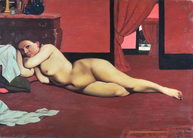 Akt im roten Salon, 1897 | Félix Vallotton