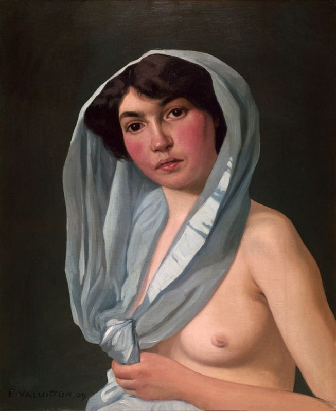 Frau mit blauem Schal, 1909 | Félix Vallotton