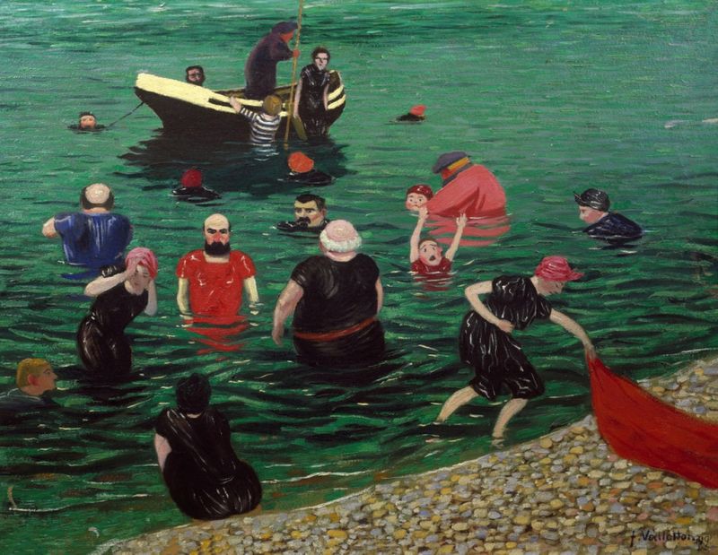 Badende in Étretat, 1899 | Félix Vallotton