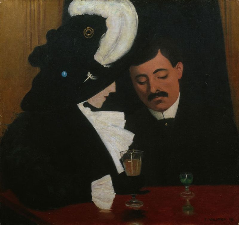Das Café (Der Provinzler), 1909 | Félix Vallotton