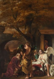 Abraham Entertaining the Three Angels | Ferdinand Bol | Painting Reproduction