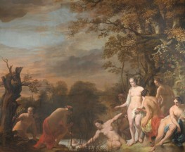 Die Auffindung des Moses. Pharaos Tochter findet Moses im Binsenkörbchen | Ferdinand Bol | Gemälde Reproduktion
