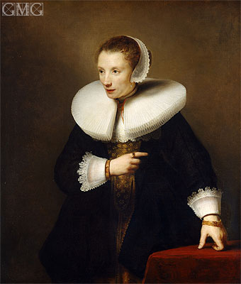 Portrait of an Woman, c.1642/44 | Ferdinand Bol | Gemälde Reproduktion