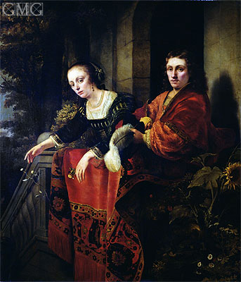 Portrait of a Husband and Wife, 1654 | Ferdinand Bol | Gemälde Reproduktion