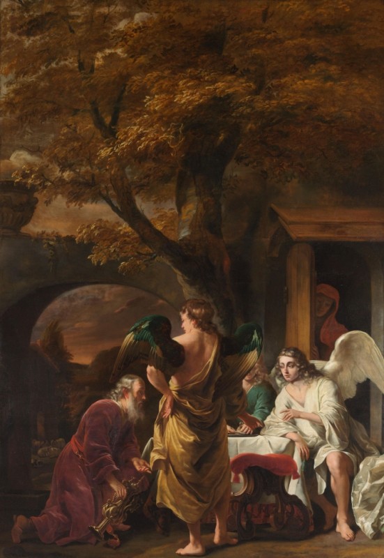 Abraham Entertaining the Three Angels, c.1660/63 | Ferdinand Bol
