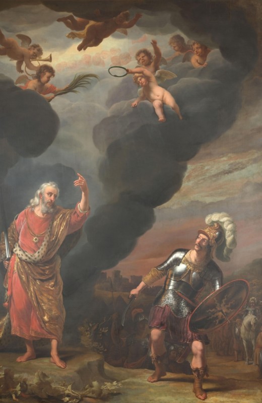 The Captain of God's Army Appearing to Joshua, c.1660/63 | Ferdinand Bol
