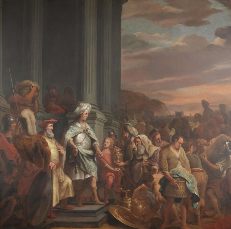 Salomon Receives Gifts, c.1655/69 | Ferdinand Bol