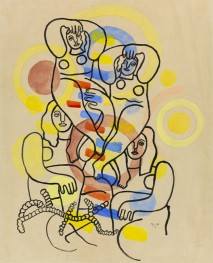 Acrobats, 1940 by Fernand Leger | Painting Reproduction