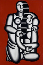 Two Figures (Nudes on a Red Ground) | Fernand Leger | Painting Reproduction