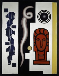 Composition with Red Head (Still Life with ..., 1927 by Fernand Léger | Painting Reproduction