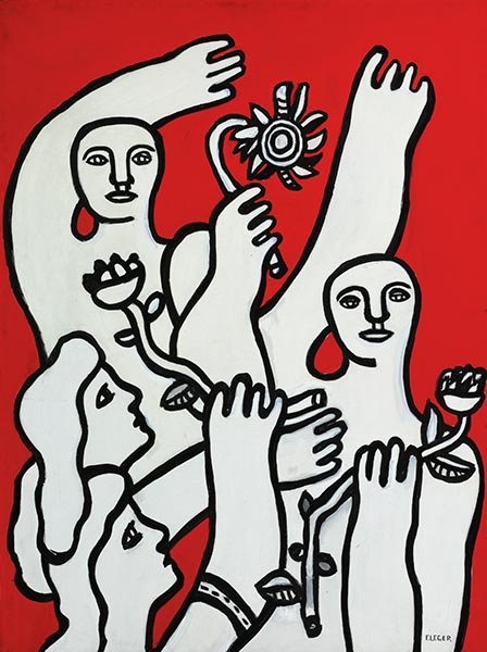 Die Freude am Leben, 1955 von Fernand Leger | Gemälde-Reproduktion