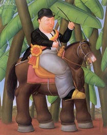 The President, 1989 von Fernando Botero | Gemälde-Reproduktion