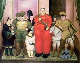 Official Portrait of the Military Junta, 1971 von Fernando Botero | Gemälde-Reproduktion
