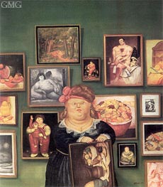 The Collector, 1974 von Fernando Botero | Gemälde-Reproduktion