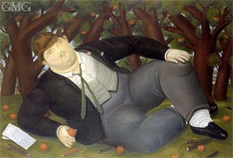 The Poet | Fernando Botero | Gemälde Reproduktion