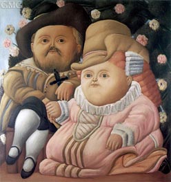 Rubens and his Wife | Fernando Botero | Gemälde Reproduktion