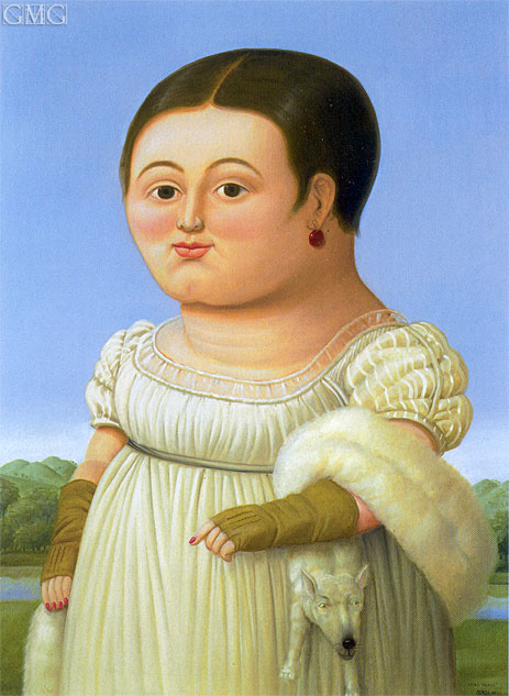 Mademoiselle Riviere (after Ingres), 2001 | Fernando Botero | Gemälde Reproduktion