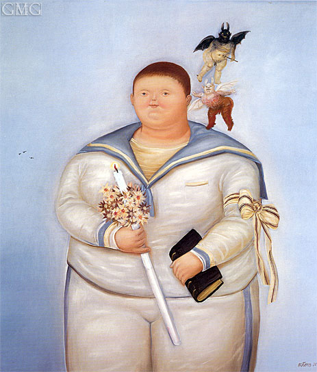 Self-Portrait on the Day of First Communion, 1970 | Fernando Botero | Gemälde Reproduktion