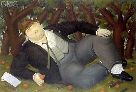 The Poet, 1987 | Fernando Botero | Gemälde Reproduktion